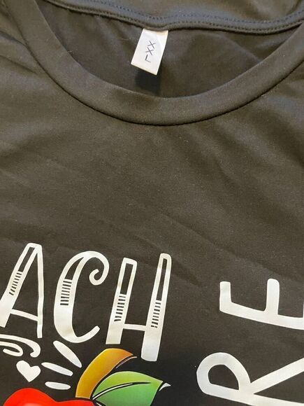 Teach Love Inspire Women's Graphic Tee Multicolor Short Sleeve L - Picture 3 of 13